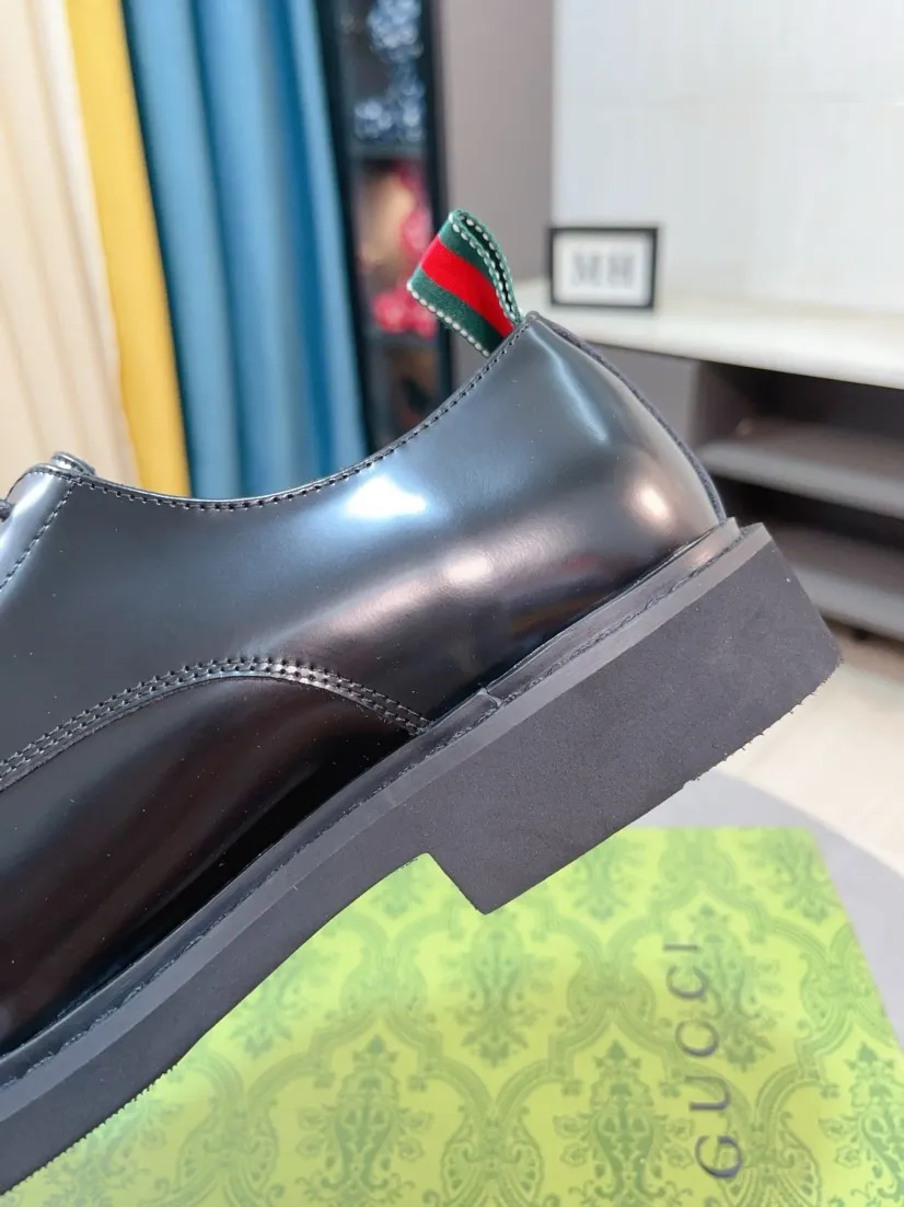 Men's men's shoes💰560🌹🌹Niuli [GUCCI] Formal men's leather shoes [strong][strong][strong] New model coming ~ original quality ☺The upper is imported from Italy with open edges, the leather is soft and delicate, and the wear-resistant and non-slip combination outsole is dignified and domineering, and the luxury charm is unobstructed! The natural and free nouveau riche leads the trend. Code number: 38-44